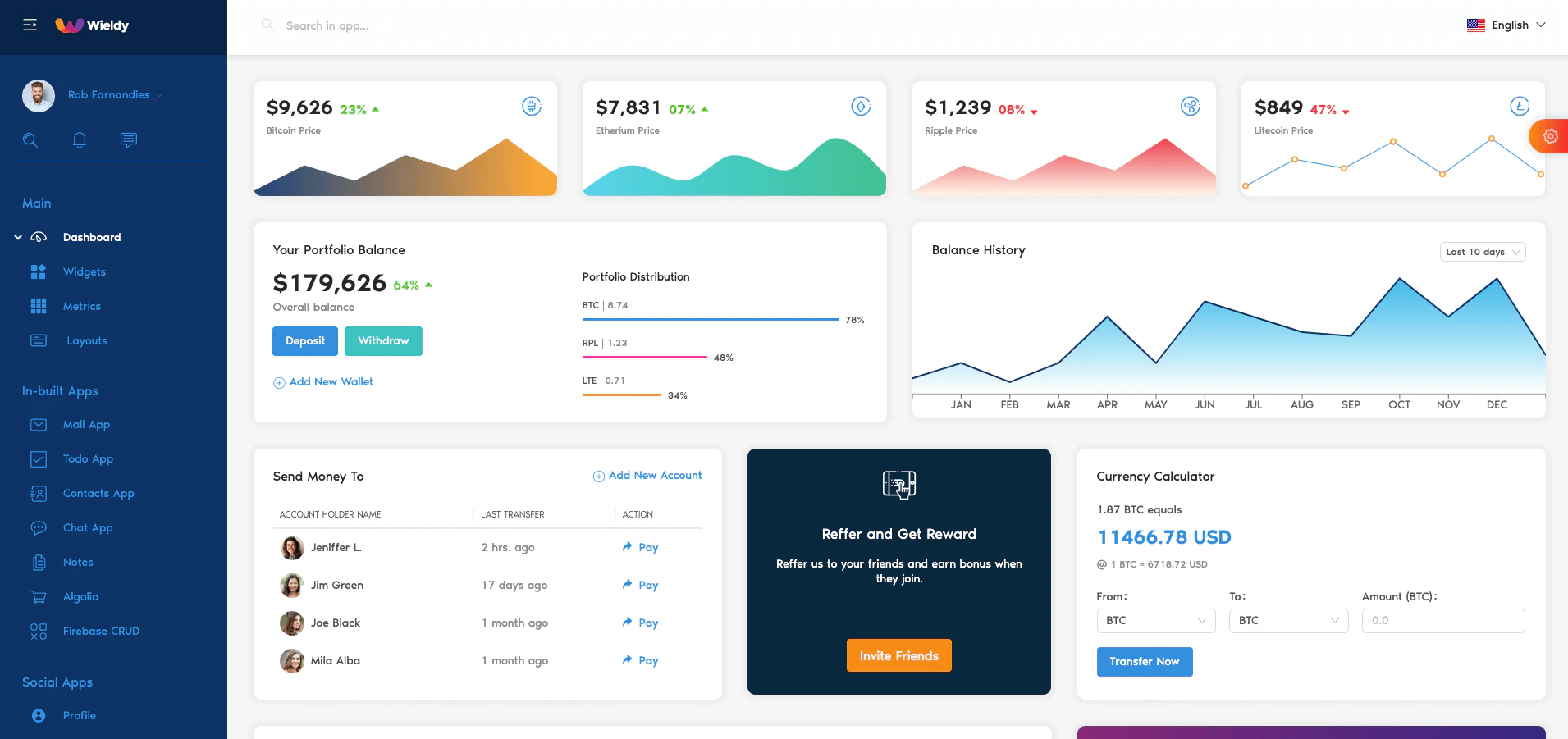 react admin template 7