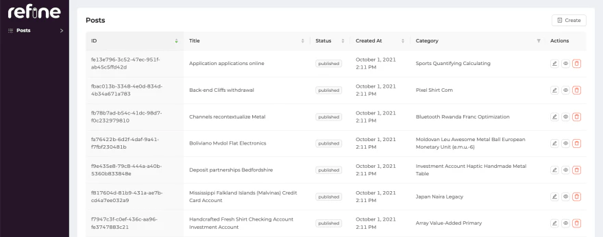 Refine sample application welcome screen