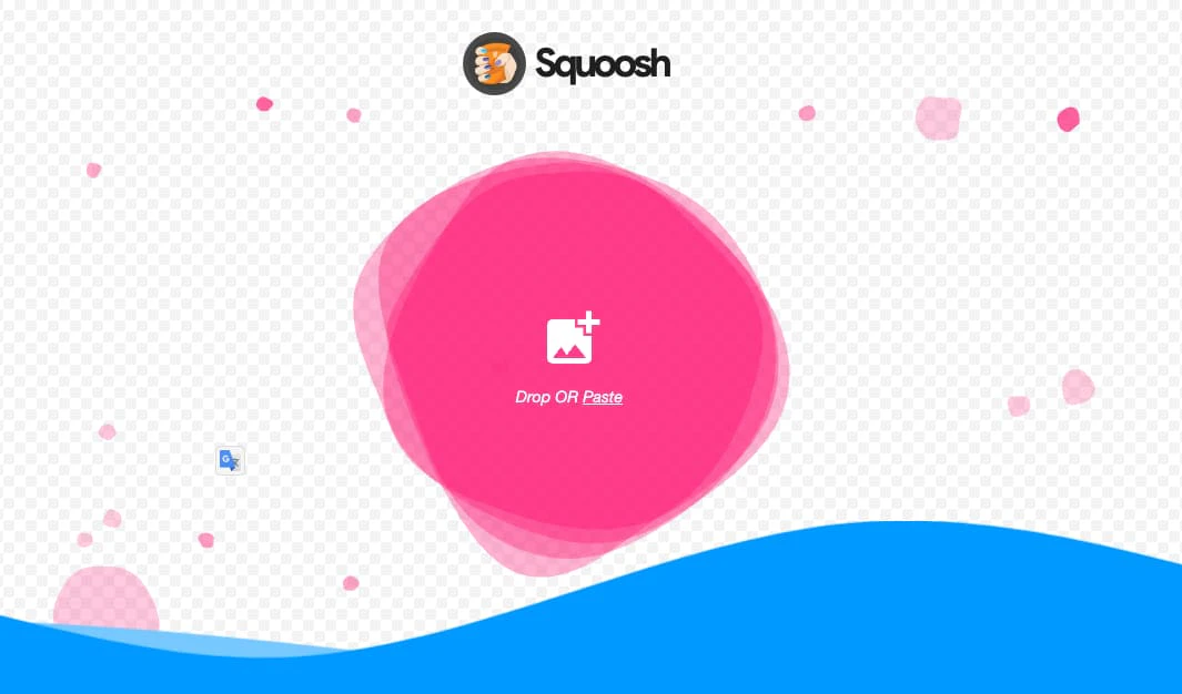 Squoosh image compression interface