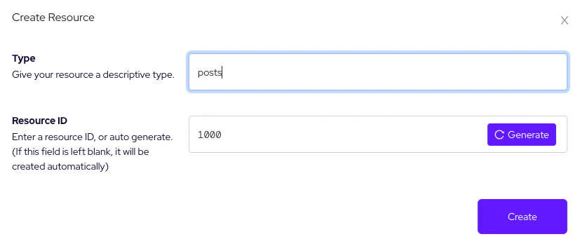 Permify create resource form