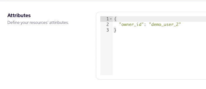 Permify resource attributes editor
