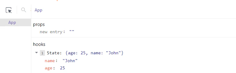 Object state update example