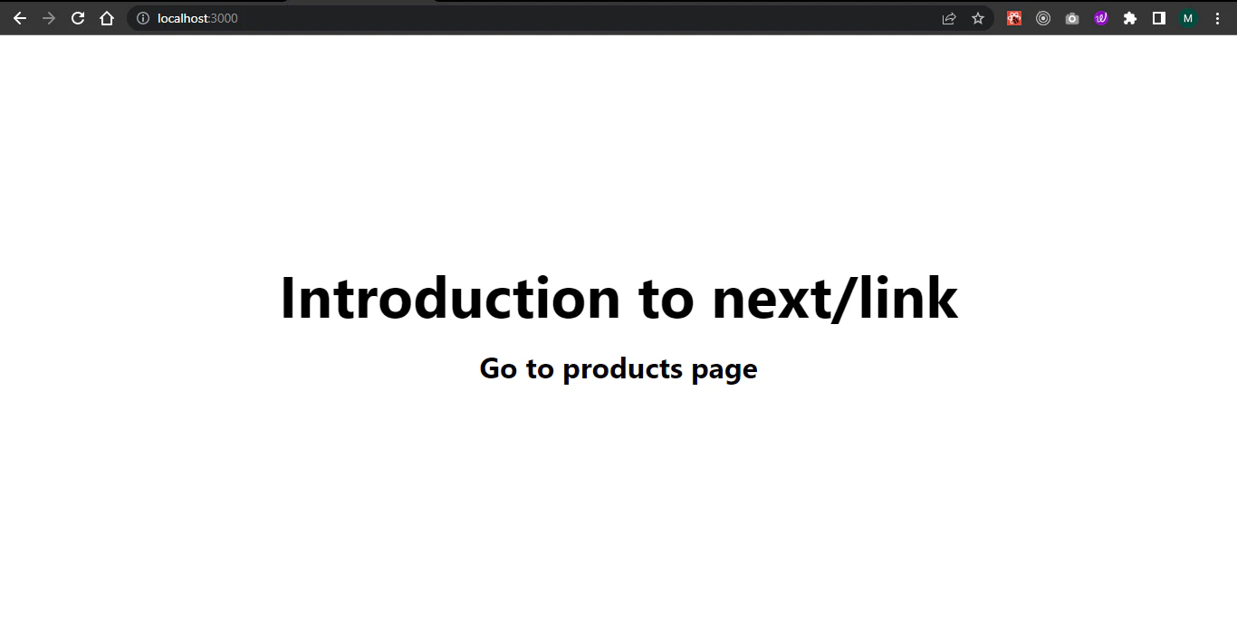 Home page navigation link