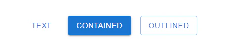 Text, contained, and outlined button variants