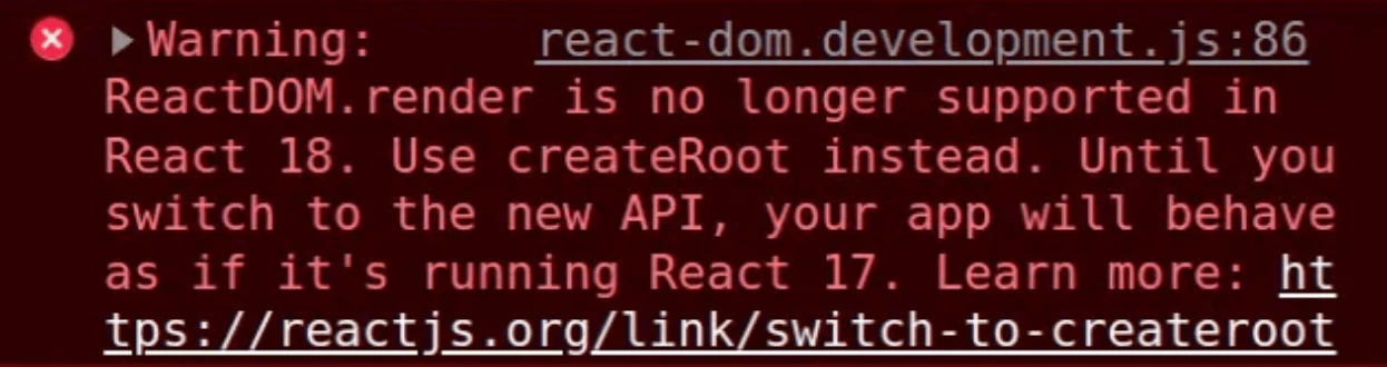 Client-side error message