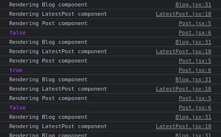 Console logs showing signedIn change re-render