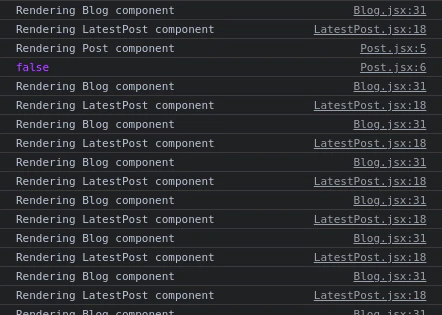 Console logs after custom comparator
