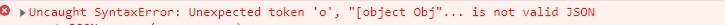 json error