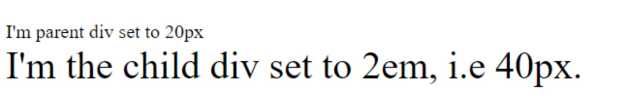 em units example output