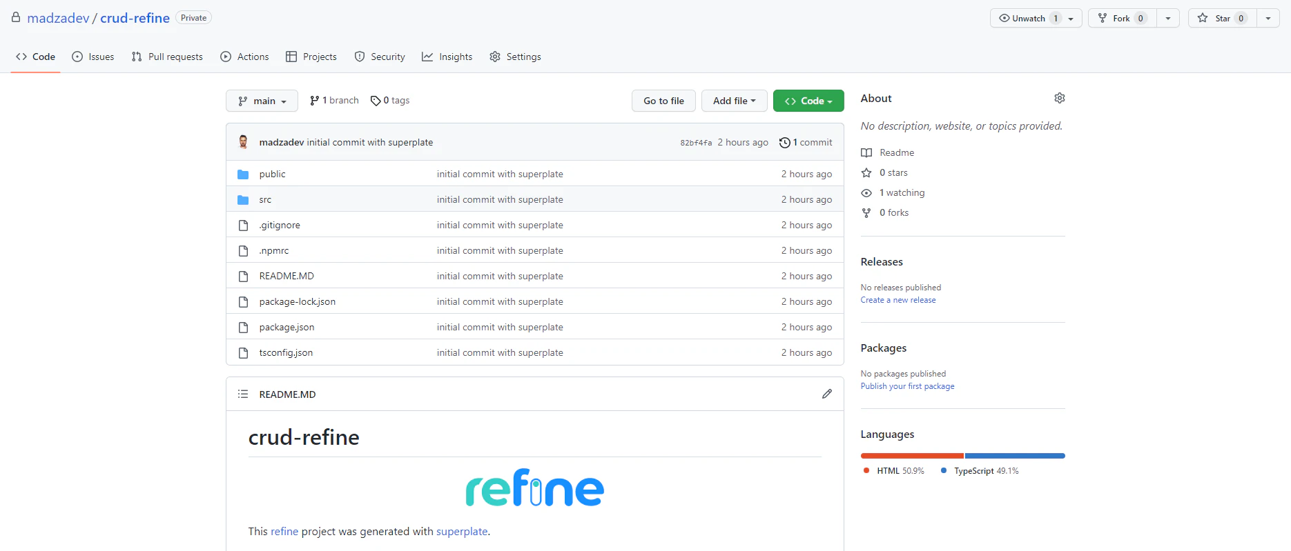 Refine GitHub project settings