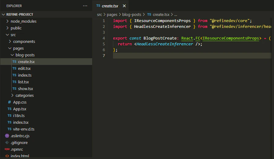 Inferencer-generated list page