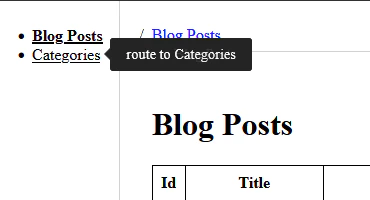 Tooltip positioned at left