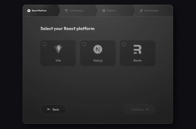 refine.new setup stepper