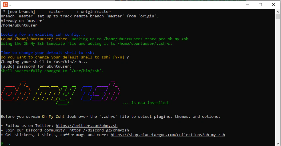 Oh My Zsh theme and plugins example