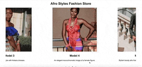 Fashion carousel animation