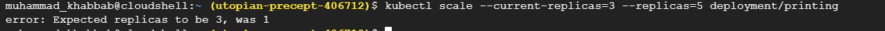 Conditional scaling failure due to mismatched current replica count