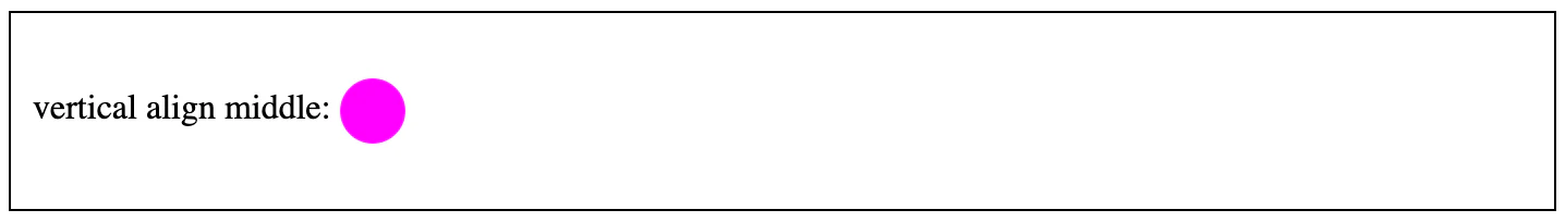 Inline-block circle vertically aligned with text