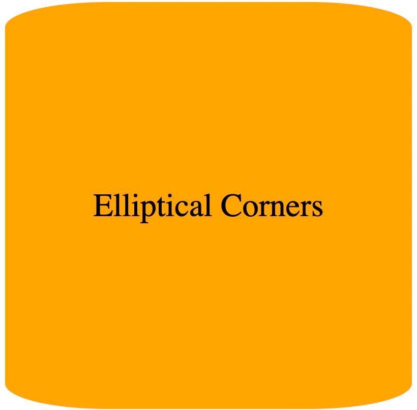 Elliptical rounded corners example