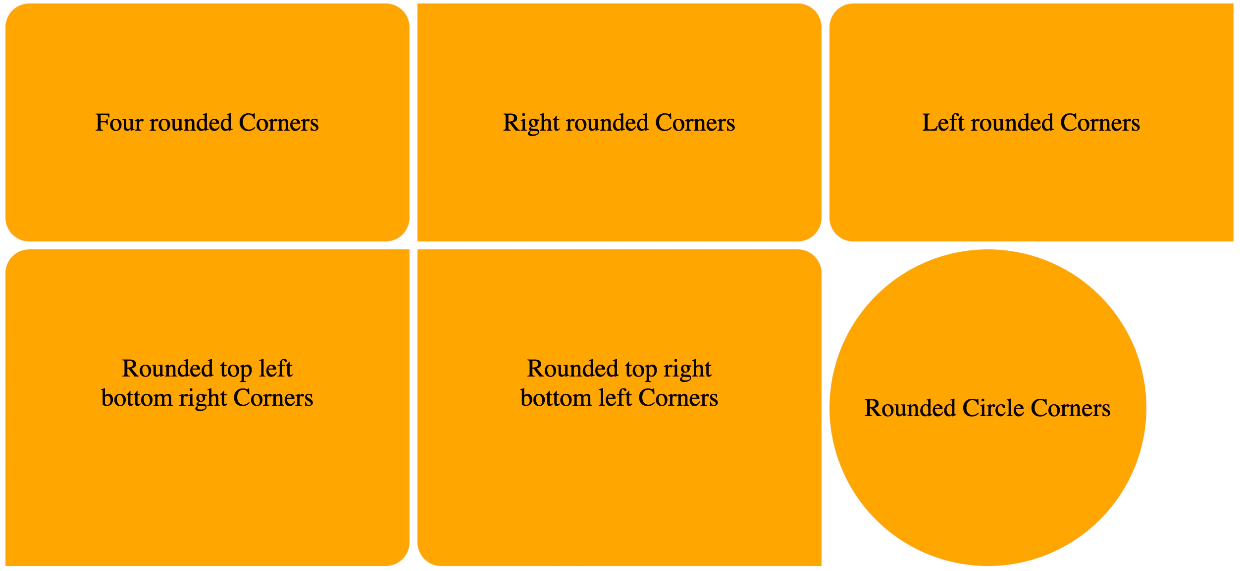 Rounded corners example