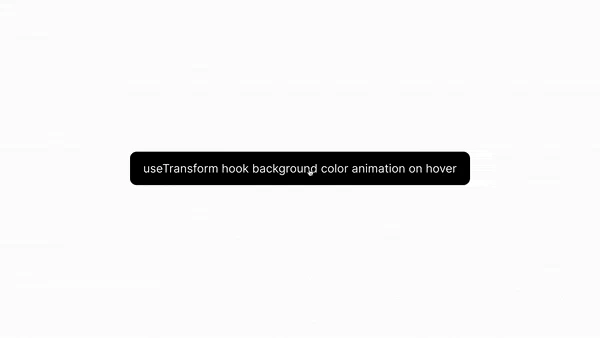 useTransform animation example