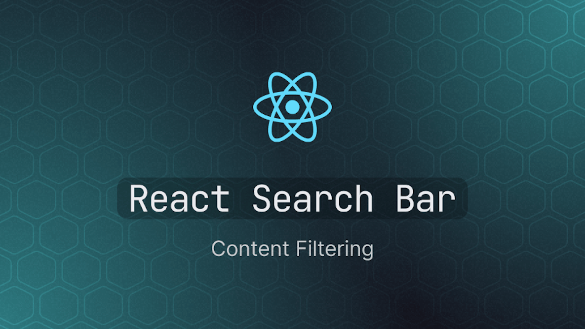 Creating a React search bar and content filtering components