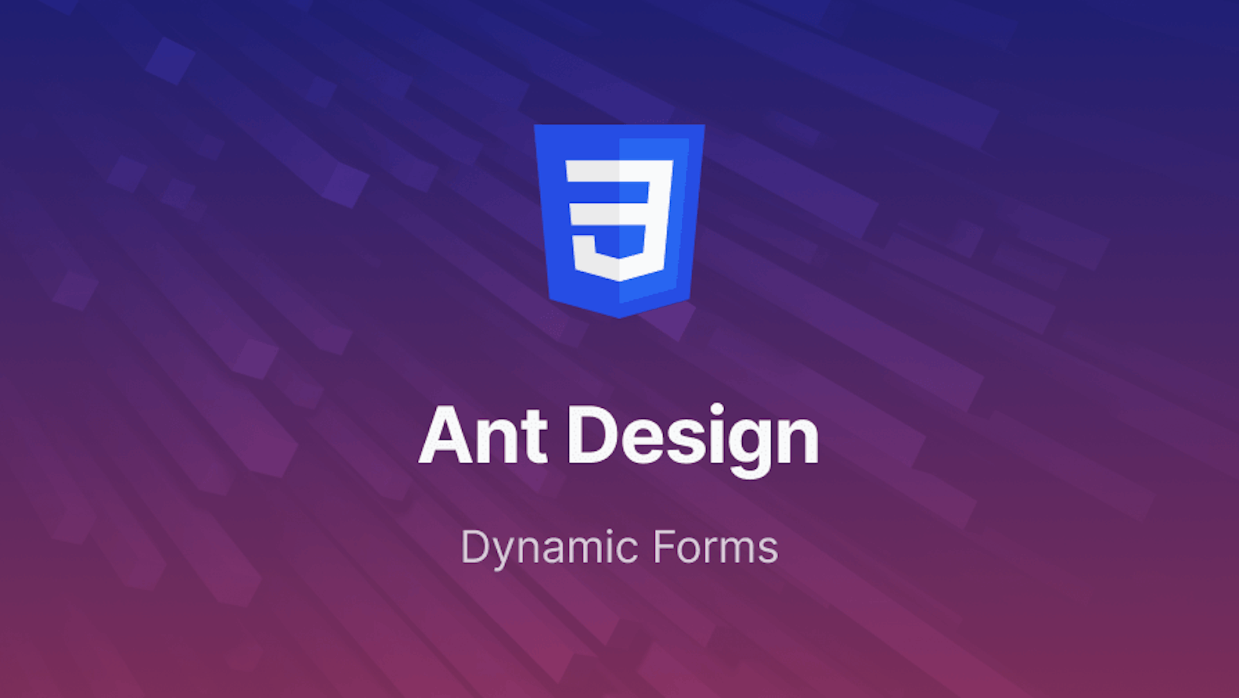 How to Create Dynamic Forms in React CRUD app with Ant Design