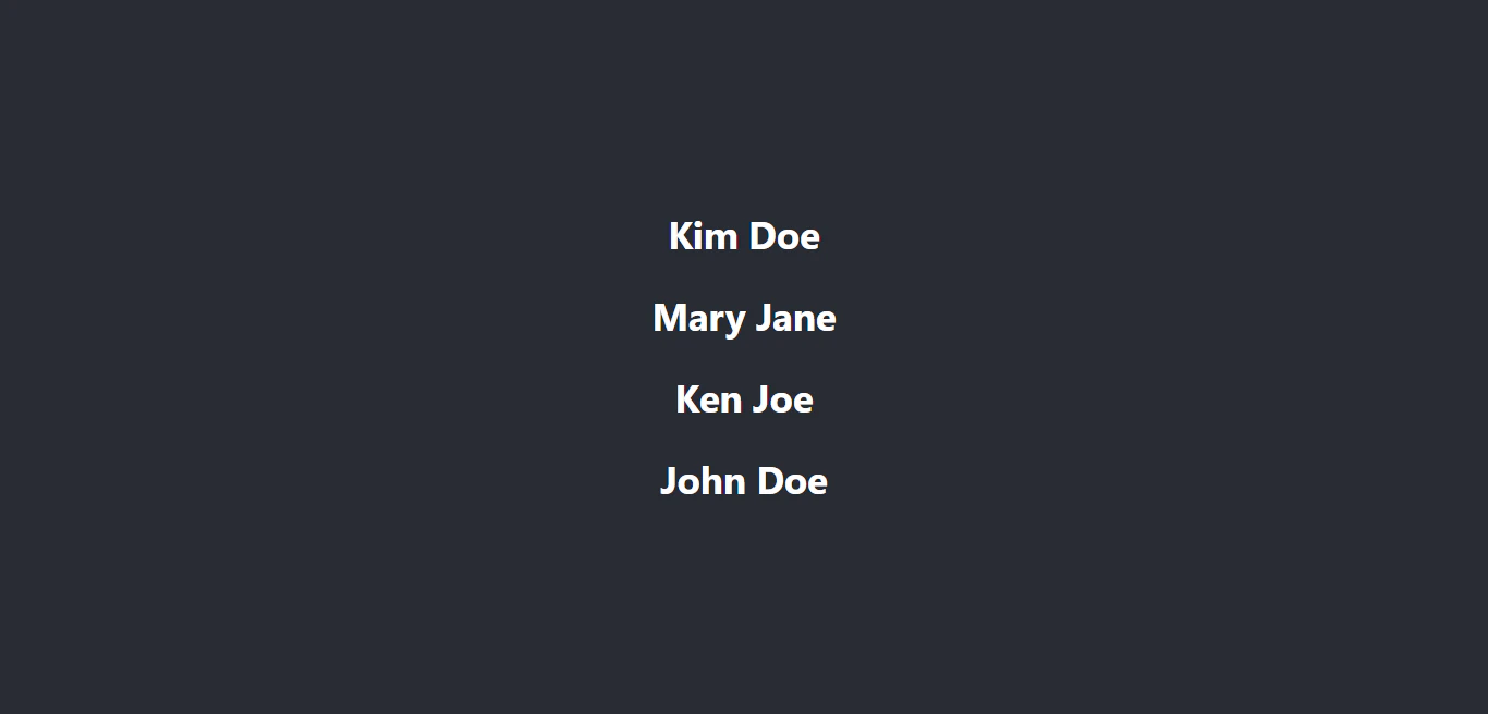 SWR demo app showing the updated user list with useSWR