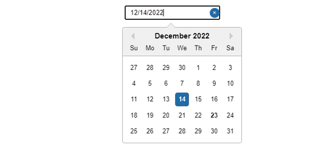react date picker