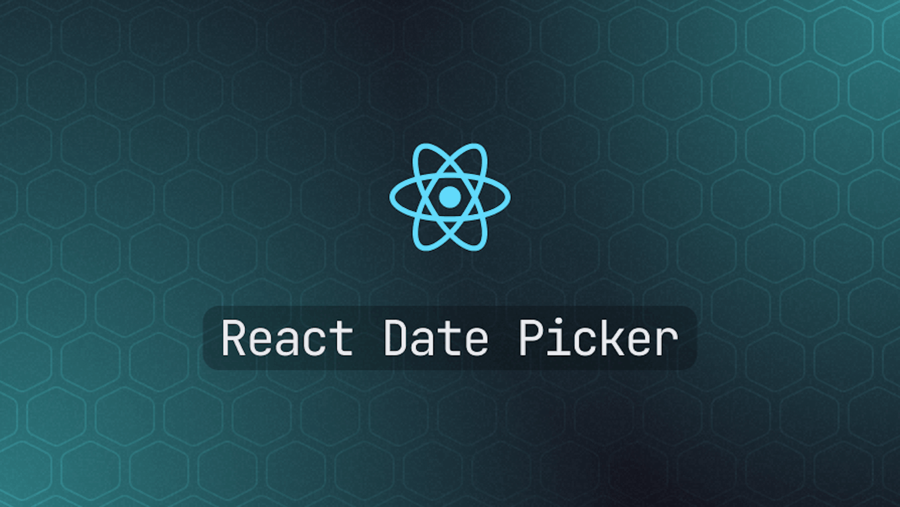 How to implement a date picker in React