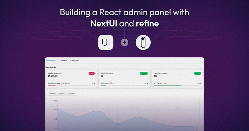 Building React admin panel with NextUI and Refine
