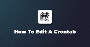 How to Edit a crontab