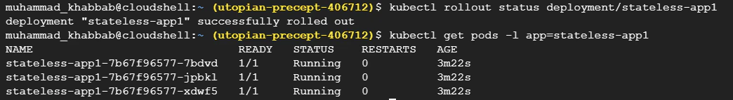 Verify successful deployment