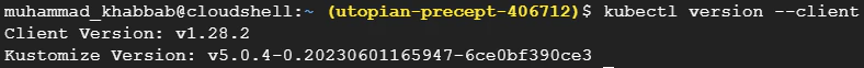 kubectl version --client output in offline mode