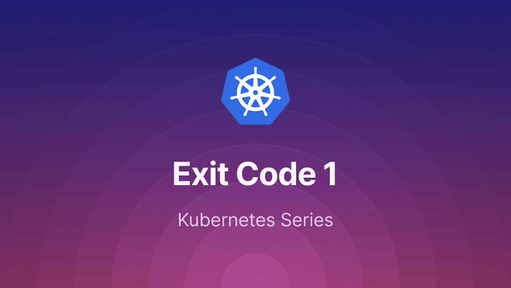 Kubernetes Terminated with exit code 1 error