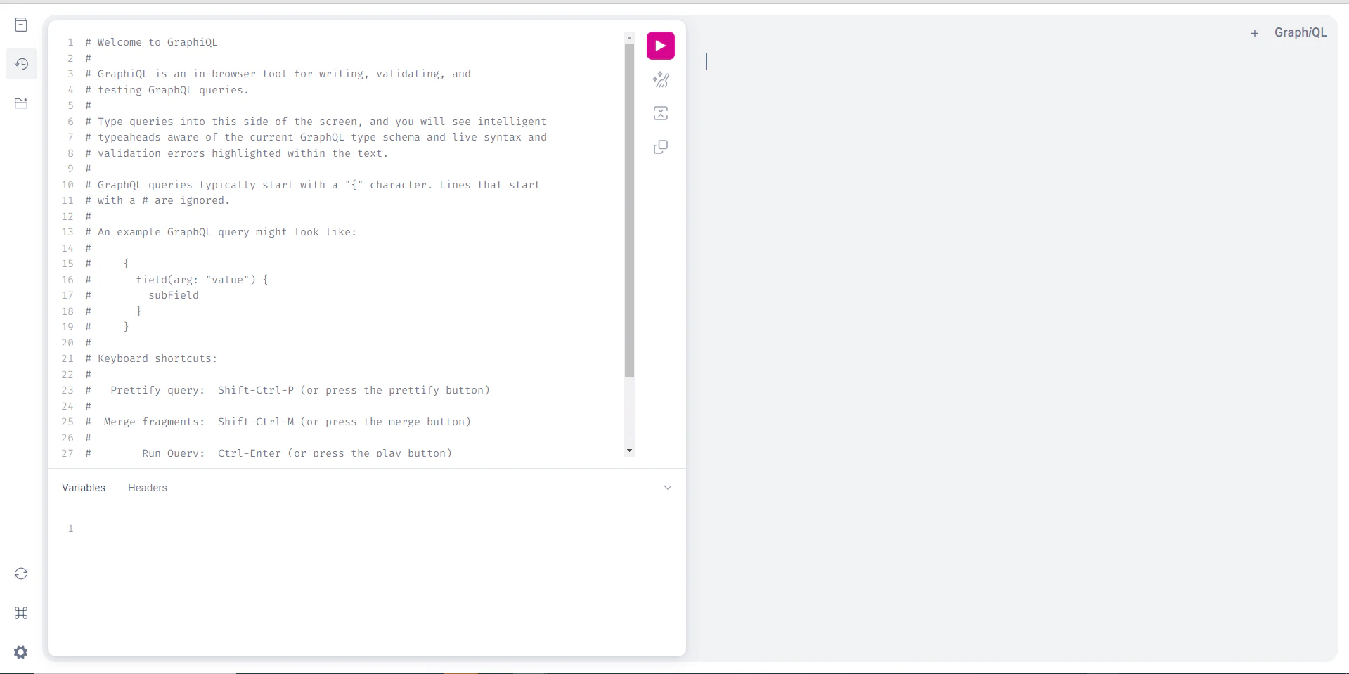 Snapshot of graphqli interface
