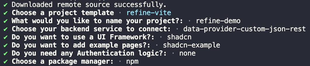 Refine CLI selection interface